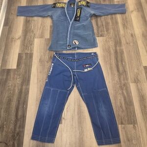 Alliance Storm BJJ Gi Jiu-Jitsu Kimono Cotton Jacket Pants Fighting Suit Set A3